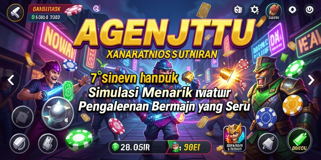 Tampilan gameplay AGENJITU yang menarik dan interaktif.