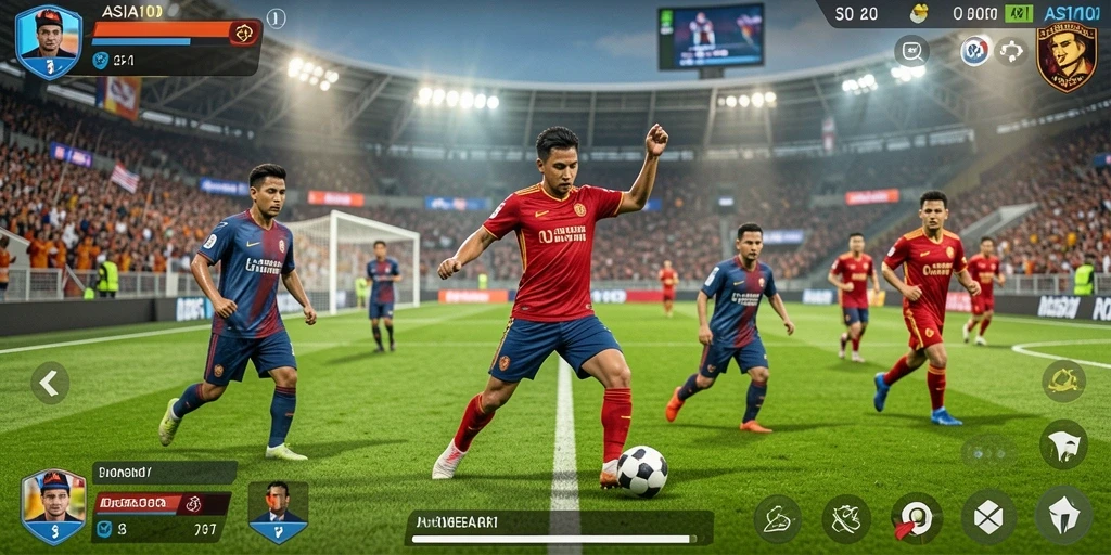 Tampilan gameplay ASIA100 yang menegangkan dan interaktif.