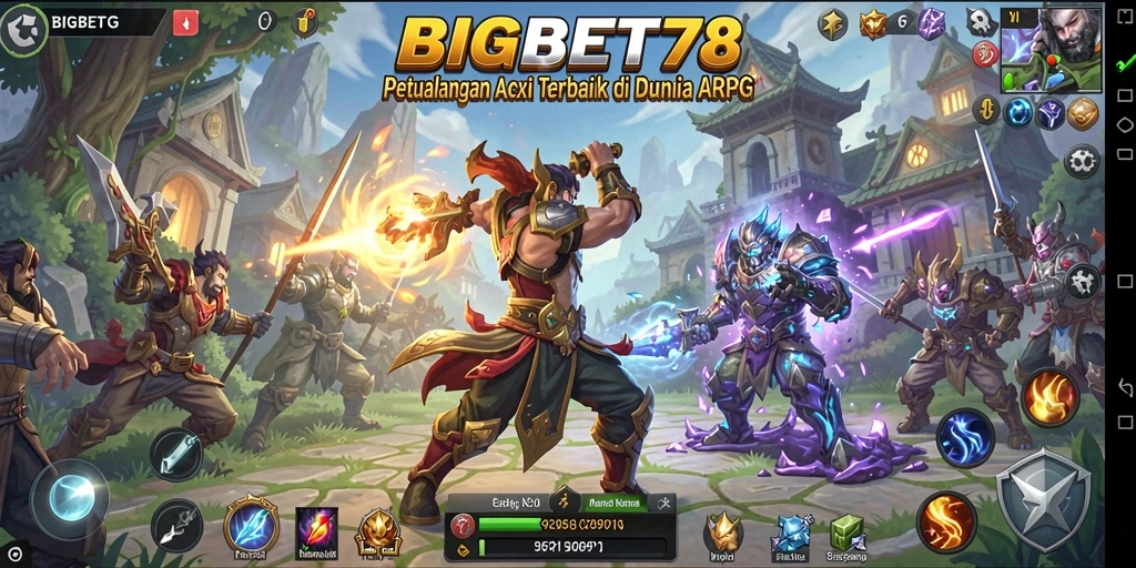 Tangkapan layar BIGBET78 menampilkan aksi seru dalam dunia ARPG.