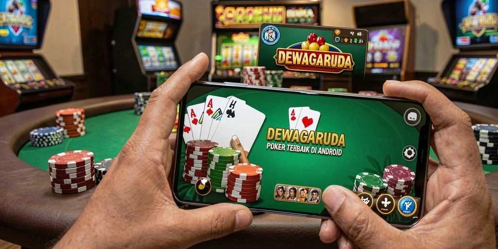 Tangkapan layar DEWAGARUDA menampilkan aksi seru permainan Poker.