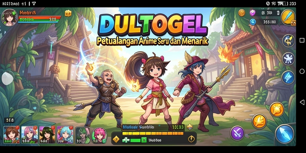 Tampilan gameplay DULTOGEL yang memukau dan seru.