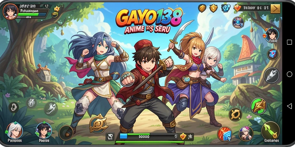 Tampilan menarik dari gameplay GAYO138 dengan karakter anime.
