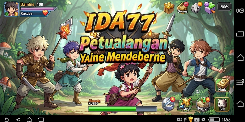 Screenshot menunjukkan aksi seru dalam gameplay Anime di IDA777.
