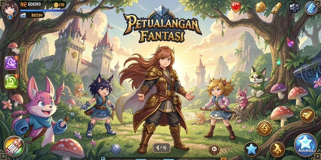 Tampilan permainan N06 menampilkan karakter anime dalam aksi yang mendebarkan.