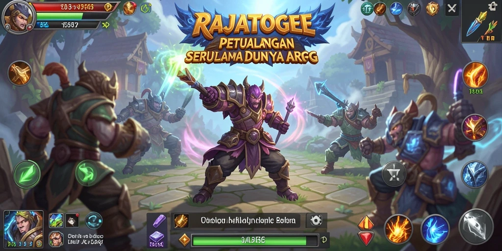 Tampilan seru dari gameplay ARPG di RAJATOGEL.
