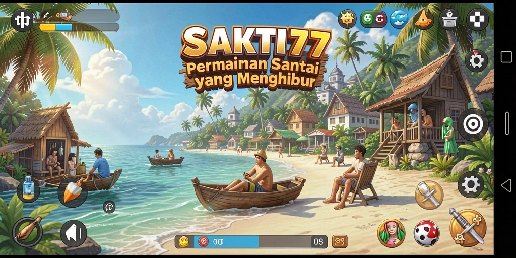Tampilan gameplay SAKTI77 yang menarik dan penuh warna.